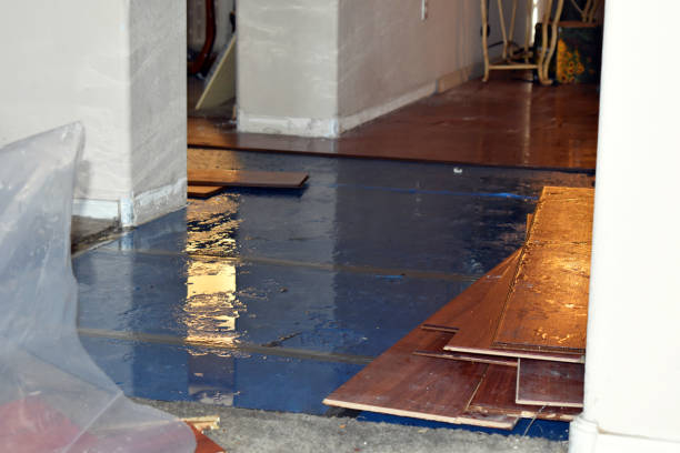 Professional Water Damage Restoration technician working in Taft, CA